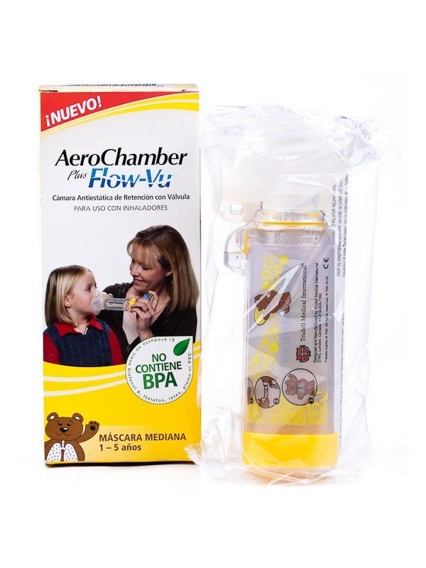 Productos sanitarios: inhalador Aerochamber infantil